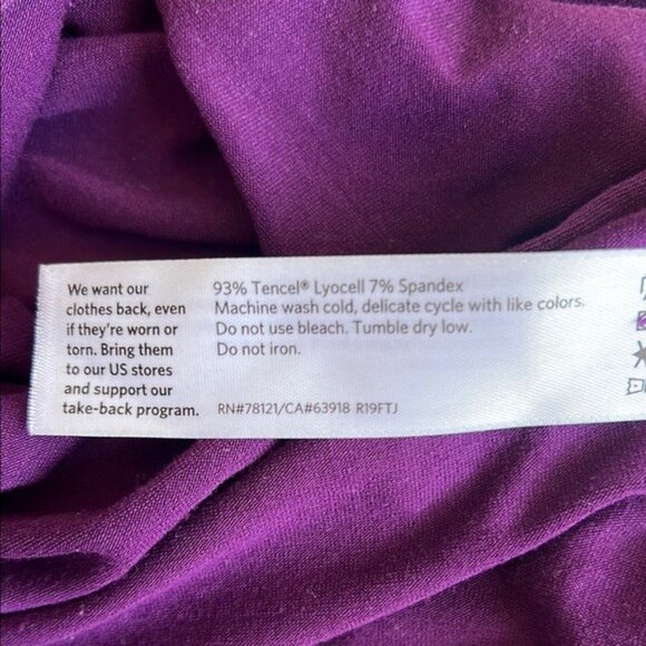 Eileen Fisher Fine Jersey Scrunch Neck Top - XXS - Picture 5 of 5